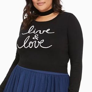 Love And Love Cropped Sweater